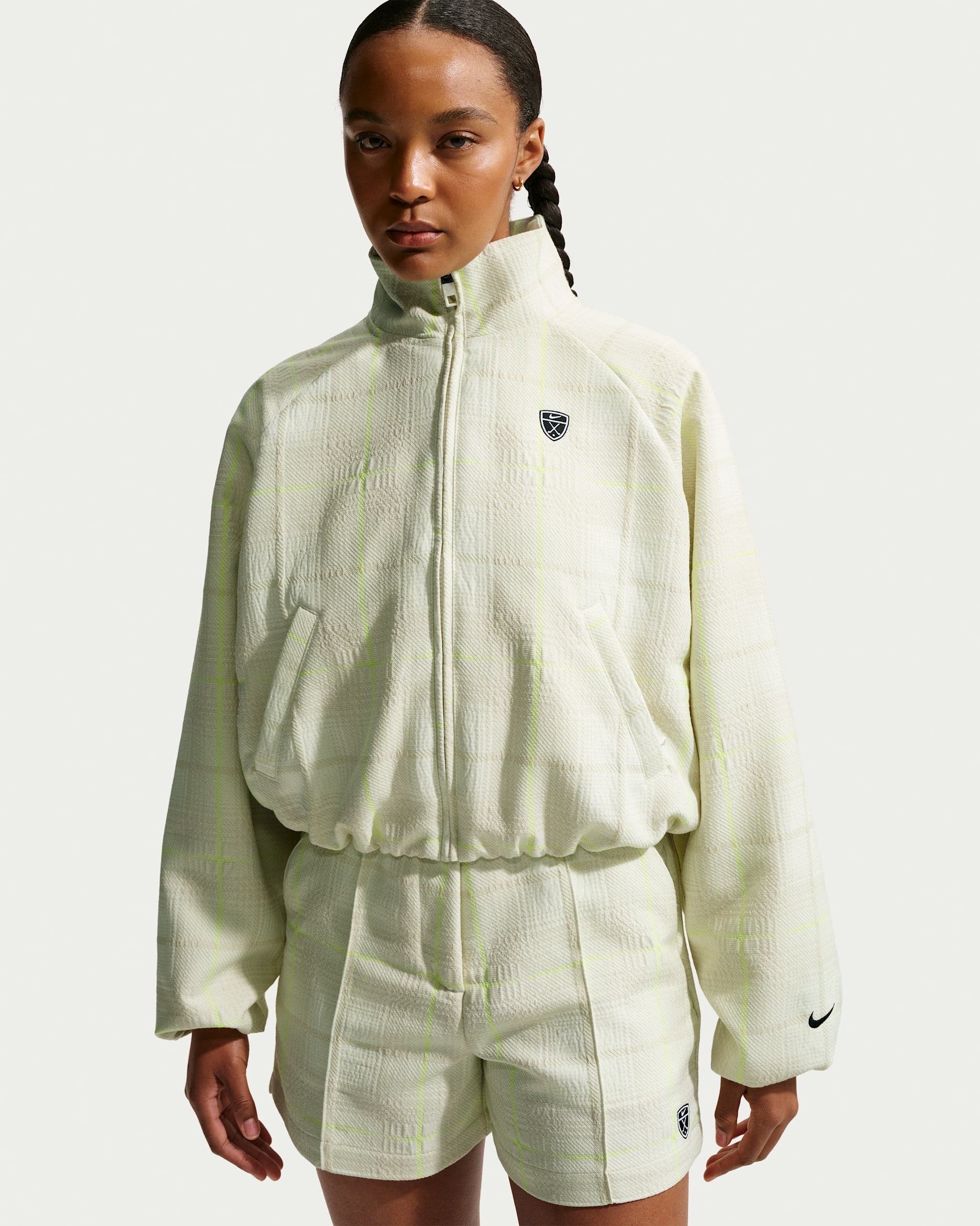 ナイキゴルフ × マルボンゴルフ ジャケット ストームフィット 白 サイズM Nike Tartan Women's Golf Jacket. Nike.com